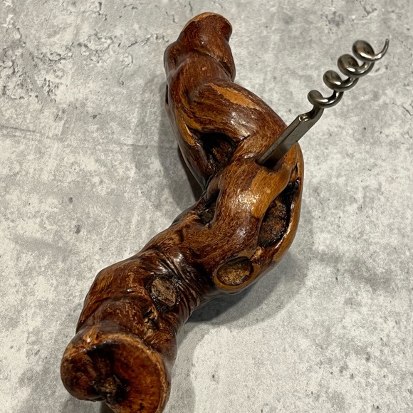 Vintage Corkscrew Laurent Siret Rochefort France wooden handle - Picture 11 of 12